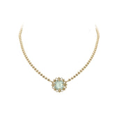 Mini Filary Necklace in Gold with Prasiolite
